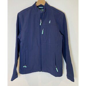 Jonnie-O Hutch Jacket Full Zip Zipper Pockets Atlantic Blue Small S